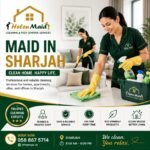 Maid in Sharjah cleaning a modern home with Helen Maid Cleaning Services